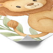 Welkom Baby shower Baby Dieren Poster (Hoek)