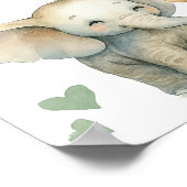 Welkom Baby Shower Baby Dieren Poster (Hoek)