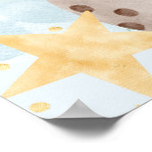 Welkom Baby shower buitenruimte Poster (Hoek)