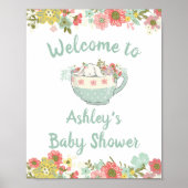 Welkom baby shower Bunny Poster (Voorkant)