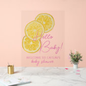 Welkom baby shower citroenen Acryl teken Acryl Bord (Huwelijk)