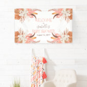 Welkom Baby shower Pampas Grass Orchid Blooms Spandoek (Insitu)