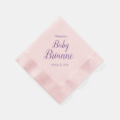 Welkom Baby shower Party Napkins Persoonlijk Servet (Hoek)