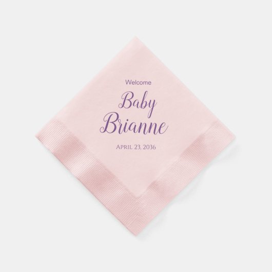 Welkom Baby shower Party Napkins Persoonlijk Servet (Hoek)