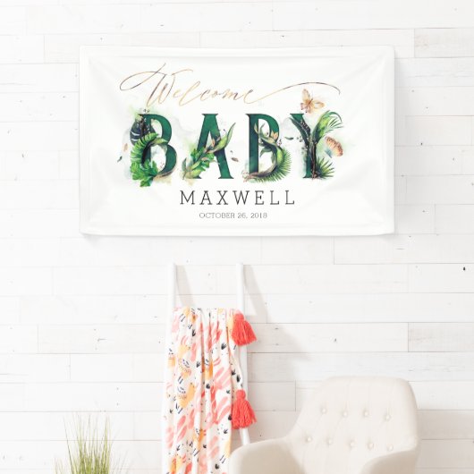 Welkom Baby shower Spandoek (Insitu)