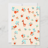 Welkom Baby shower Uitnodiging (Achterkant)