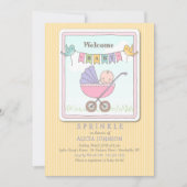 Welkom Baby shower Uitnodiging (Voorkant)