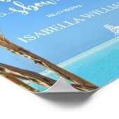 Welkom | Baby shower van de Floral Summer Beach Poster (Hoek)