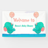Welkom baby spandoek (Horizontaal)