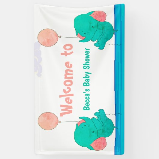 Welkom baby spandoek (Verticaal)