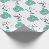 Welkom Baby | Train voor Speelgoed van babyjongen Cadeaupapier (Hoek)