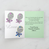 Welkom Baby Triplets Jongen Meisjes Geboorte Stati Aankondiging (Binnen)