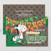 Welkom Baby verrassend Baby shower Kaart (Voorkant / Achterkant)