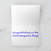 Welkom Baby Witchling - Wiccan Nieuwe Baby Kaart (Binnen)