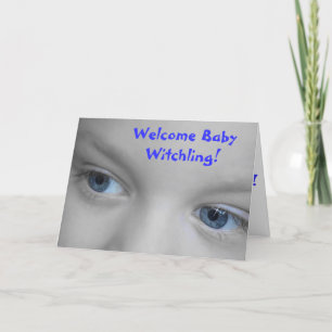 Welkom Baby Witchling - Wiccan Nieuwe Baby Kaart