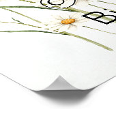 Welkom Baby Witte Gans Verjaardagsfeest Schattige Poster (Hoek)