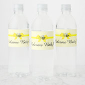 Welkom Baby Yellow Bumblebee Water Labels Waterfles Etiket (Flessen)
