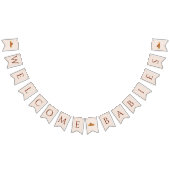 Welkom baby's genderneutrale tweeling bunting bann vlaggetjes (Alle)