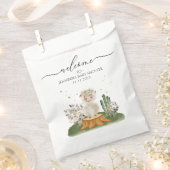 Welkom babyshowercadeaus bos schapen bedankzakje (Geknipt)