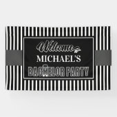 Welkom Bachelor Party Spandoek (Horizontaal)