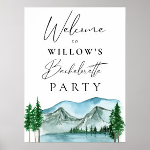Welkom bachelorette voor buitengebruik poster