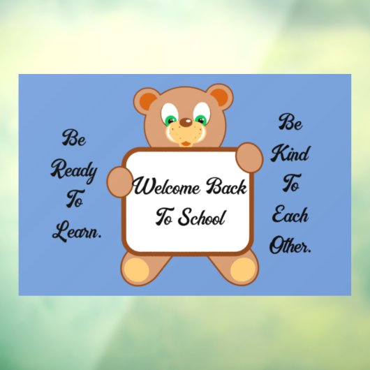 Welkom back Beer Raamsticker (Vel 3)