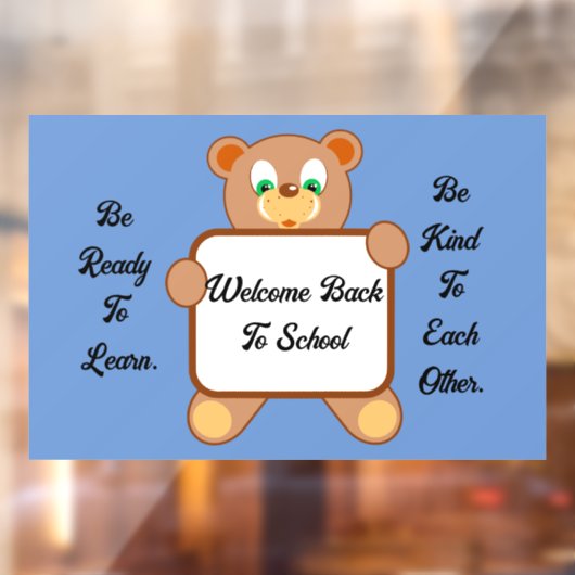 Welkom back Beer Raamsticker (Vel 2)