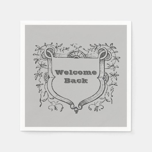 Welkom back Medival  Shield Employee Servet (Voorkant)