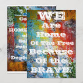 Welkom Back Party Invation. Kaart (Voorkant / Achterkant)