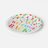 Welkom-backpapieren regenboogpapier Borden Papieren Bordje (Gekanteld)