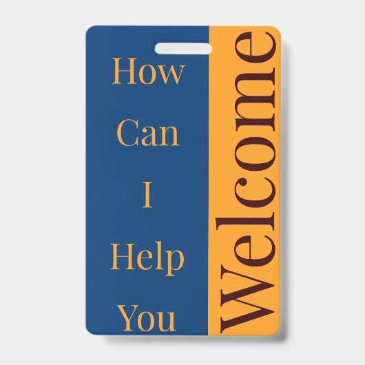 Welkom badge (Voorkant)