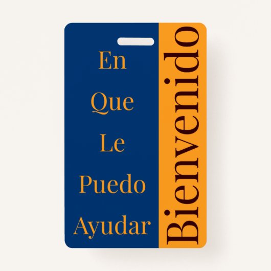 Welkom badge (Achterkant)