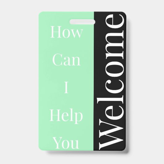 Welkom badge (Voorzijde)