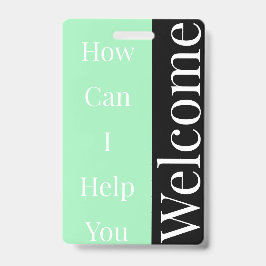 Welkom badge