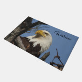 Welkom Bald Eagle in Nest Deurmat (Schuin)