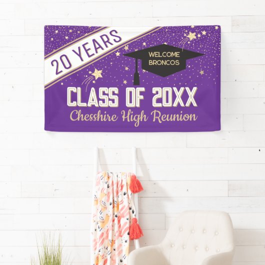 Welkom banner! 20-jarige klasreünie Banner (Insitu)