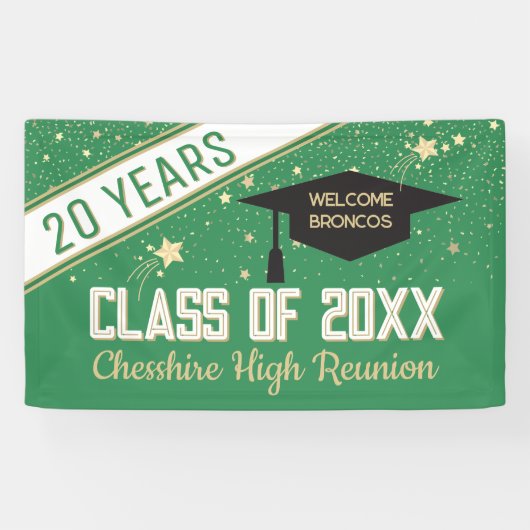 Welkom banner! 20-jarige klasreünie Banner (Horizontaal)