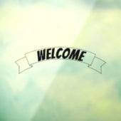 Welkom Banner Lint, Raamsticker (Vel 3)