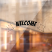 Welkom banner Ribbon Raamsticker (Vel 2)