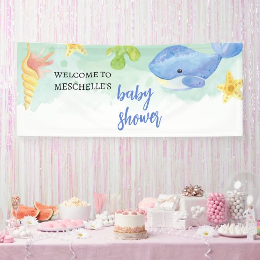 Welkom Banner Summer Onder het Zee Baby shower (Feest)