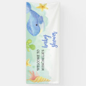 Welkom Banner Summer Onder het Zee Baby shower (Verticaal)