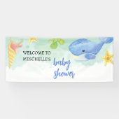 Welkom Banner Summer Onder het Zee Baby shower (Horizontaal)