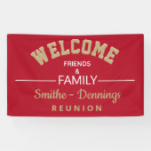 Welkom! banner voor reünie van klant (Horizontaal)