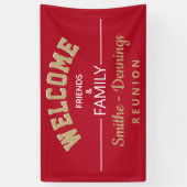 Welkom! banner voor reünie van klant (Verticaal)