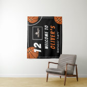 Welkom Basketbal Sport Foto Verjaardagsfeest Wandkleed (In situ)