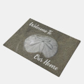 Welkom Beach House Rental Sand Dollar Photo Guest Deurmat (Schuin)