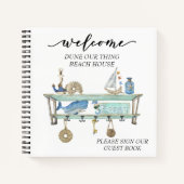 Welkom, Beach House STR Rental Costal Notitieboek (Voorkant)