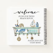 Welkom, Beach House STR Rental Costal Notitieboek (Achterkant)