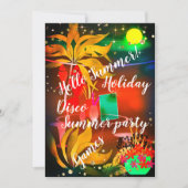 Welkom! Beach party Kaart (Voorkant)