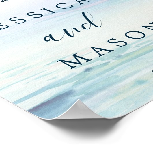 Welkom beach Weddenschap Poster (Hoek)